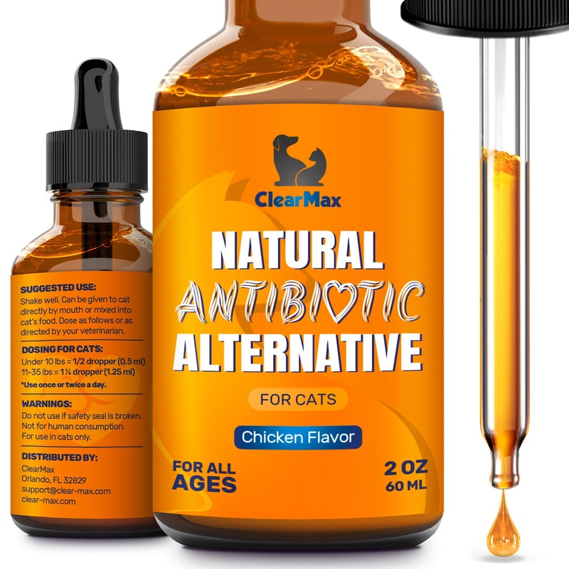 Antibiotics for Cats  Cat Antibiotic  Natural Antibiotics for Cats  Cat Antibiotics  Antibiotic for Cats  Cat Multivitamin  Pet Antibiotic  2 Oz 2 Fl Oz