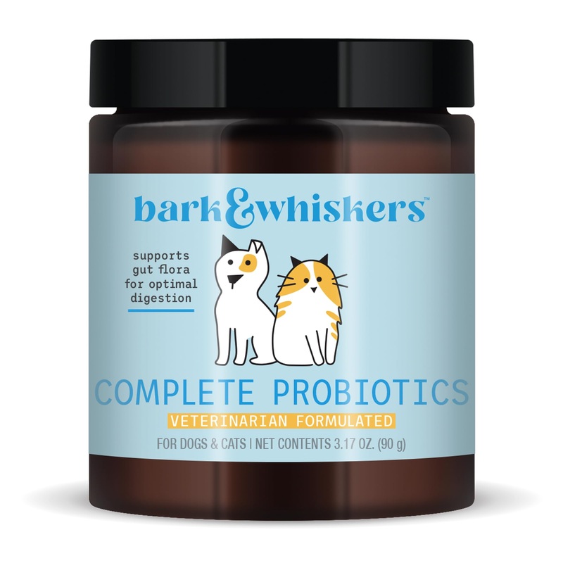 Bark & Whiskers Complete Probiotics, for Dogs and Cats, 3.17 oz (90 g), Supports Immune Function, Digestive Support, Veterinarian Formulated, Non GMO, Dr. Mercola Standard Packaging