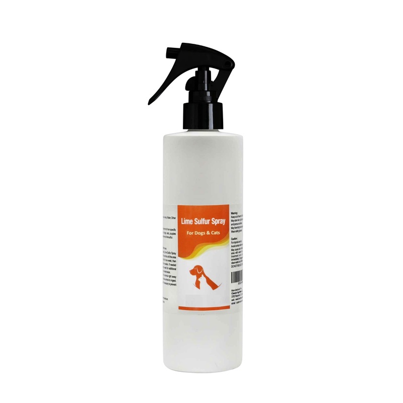 Classic’s Lime Sulfur Spray Pet Care for Dry and Itchy Skin – Spotcare and Safe Solution for Dog, Cat, Puppy, Kitten, Horse (8 oz)