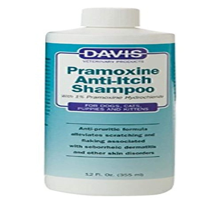 Davis Pramoxine Anti-Itch Dog and Cat Shampoo, 12-Ounce 12-Ounces