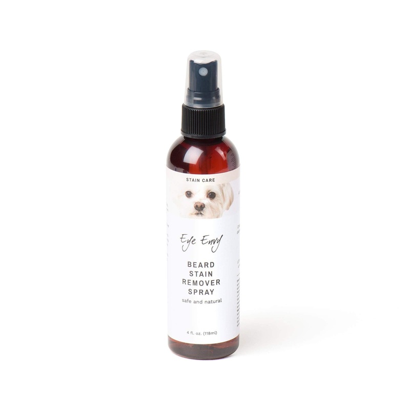 Eye Envy Beard Stain Remover Spray for Dogs/Cats|100% Natural and Safe|Lift Stains from Drooling, Saliva, Food, Runoff from Tearing|Treats The Cause of staining|Removes Odors|Keeps Beard Clean, 4oz 4 oz