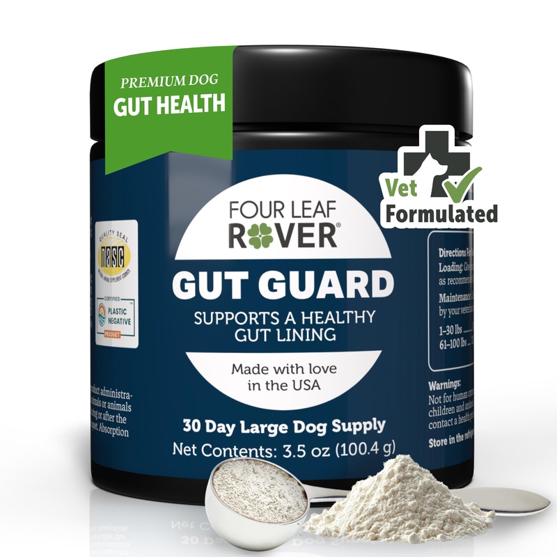 Gut Guard – Dog Probiotics, Prebiotics, and Organic Herbs for Dog Gut Health and Dog Immune Support – Veterinarian Formulated – 30 Day Large Dog Supply