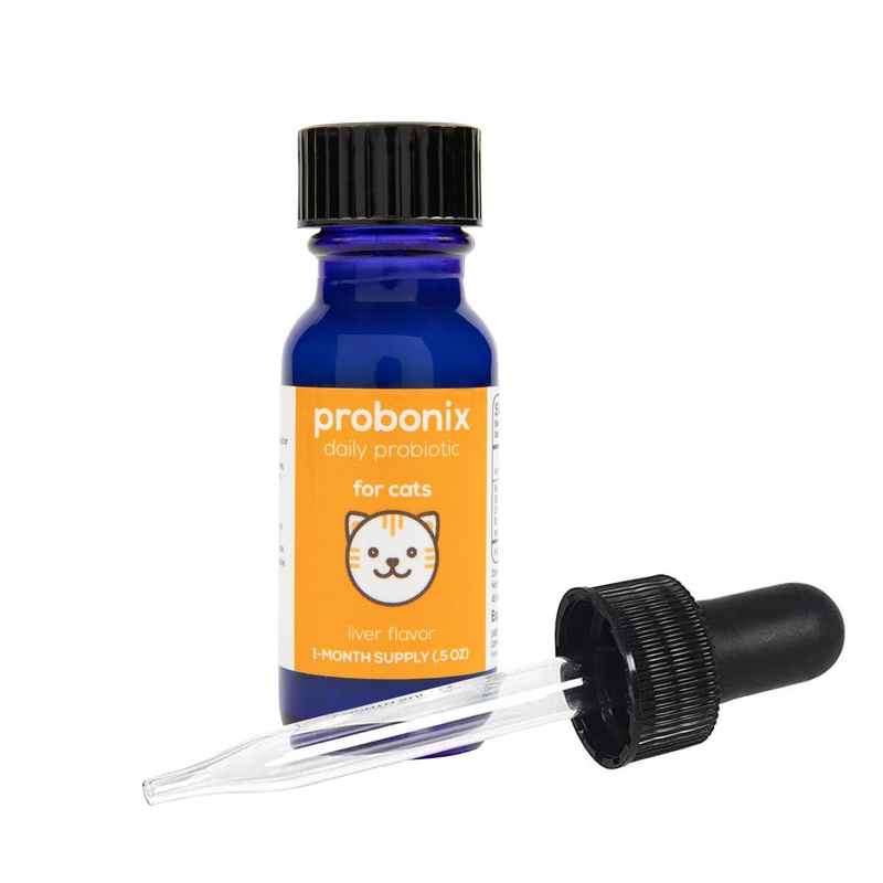 Humarian Probonix Cat Probiotic Drops – 8-Strain Probiotics for Cats to Support Gut Health, Dental Health and More – 45 Billion CFUs – 40-Day Supply – Liver Flavor