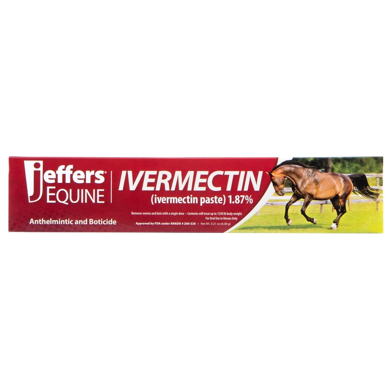 Jeffers Ivermectin Horse Dewormer, Single Dose