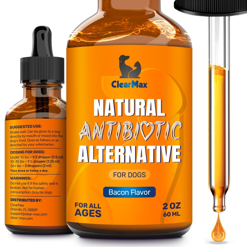 Natural Antibiotics for Dogs  Dog Antibiotic  Antibiotics for Dogs  Dog Multivitamin  Pet Antibiotic  Dog Antibiotics  Antibiotic for Dogs  2 Oz Bacon 2 Fl Oz