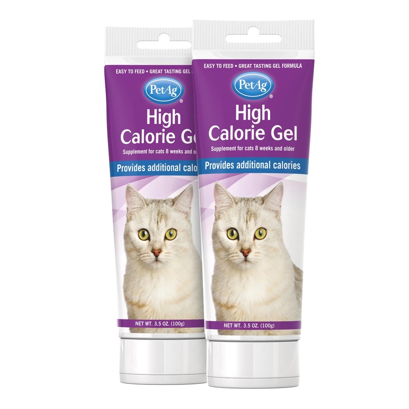 Pet-Ag High Calorie Gel Supplement for Cats – 3.5 oz, Pack of 2 – Chicken Flavor – Provides Extra Calories for Cats 8 Weeks and Older – Easy to Digest