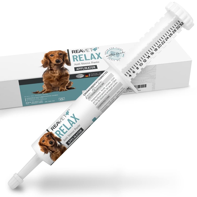 ReaVET Relax Paste for Dogs 30ml Applicator – Dog Calming, Natural Dog Calming Agent I Paste for Dogs I Ideal for Calming Stress, Anxiety & Aggression