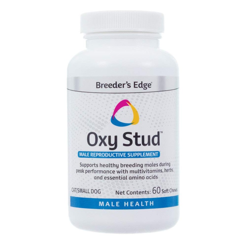 Revival Animal Health Breeder’s Edge Oxy Stud- Male Performance Supplement- 60ct Soft Chews – for Dogs & Cats Small Dogs & Cats – 60ct Soft Chews