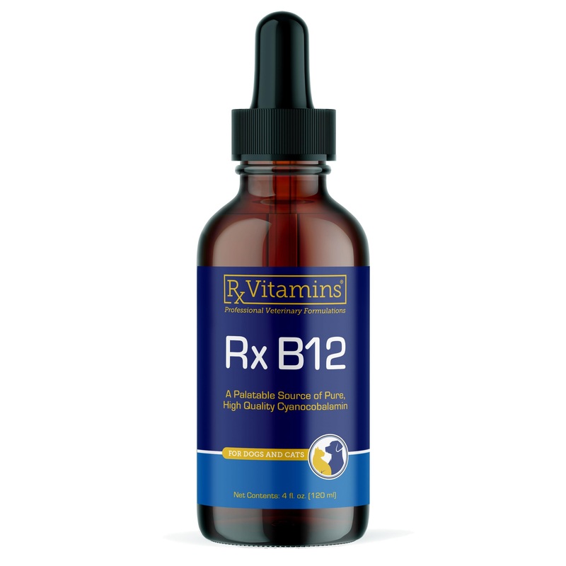 RX Vitamins B12 for Dogs and Cats – Dog Digestive Support for Improved Metabolic Process – Pure B12 for Cats to Support Nervous System – Ideal for your Dog Vitamins and Cat Supplies – 4oz