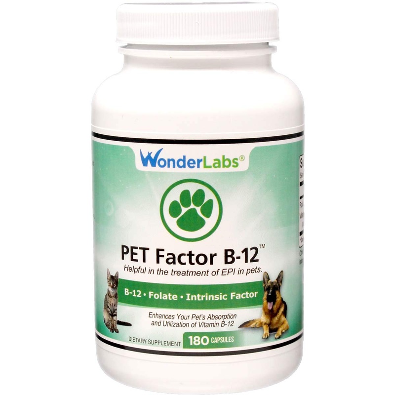 WonderLabs Pet Factor B-12 | Vitamin B-12 in Methylcobalamin Form | Popular in Treatment of EPI in Dogs 180