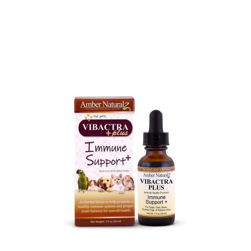 AMBER NATURALZ – VIBACTRA Plus – Immune Support Plus – for Petz – 1 Ounce
