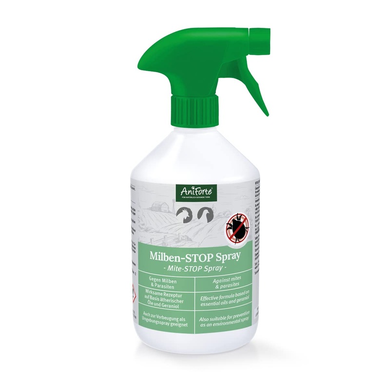 AniForte mite spray chickens & poultry 500ml – against mites & parasites, mite stop, mite agent as an environmental spray & contact spray, for prevention & acute infestation