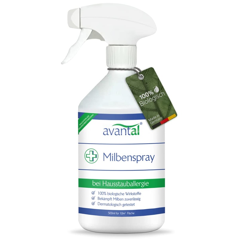avantal mite spray for mattresses 500ml – odorless anti-mite spray for allergy sufferers – long-term and effective fight against house dust mites (1) 1