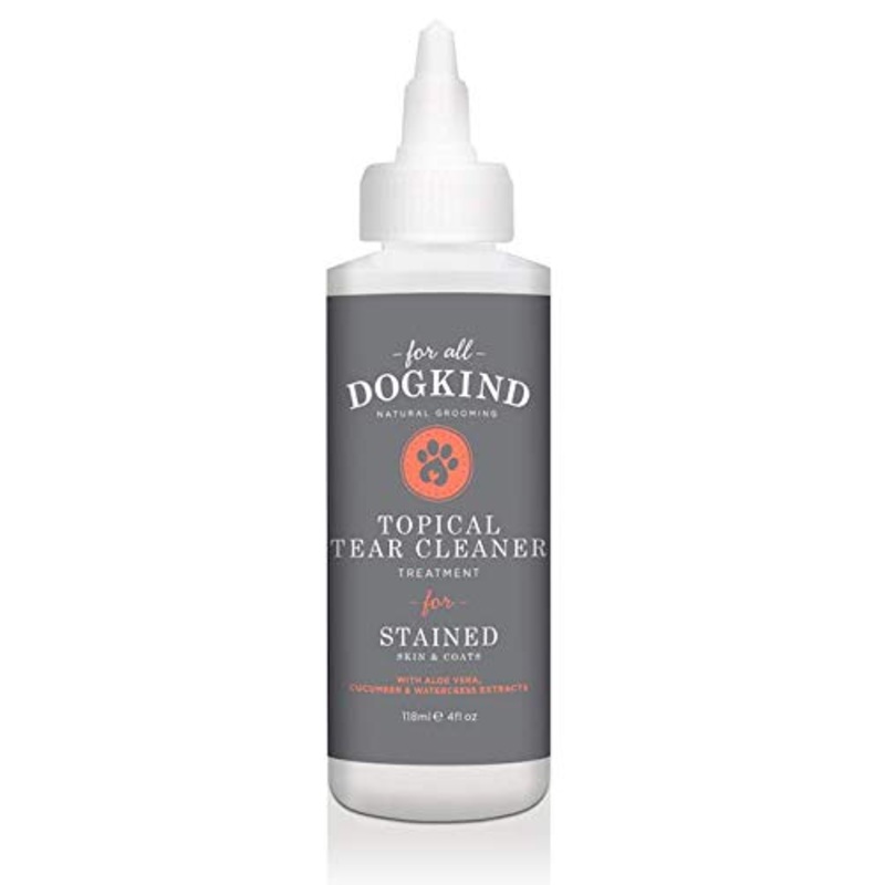 For All DogKind Topical Tear & Saliva Stain Remover | Natural Cleansing Liquid 118ml | Gently Removes Eye Residue & Prevents Stains