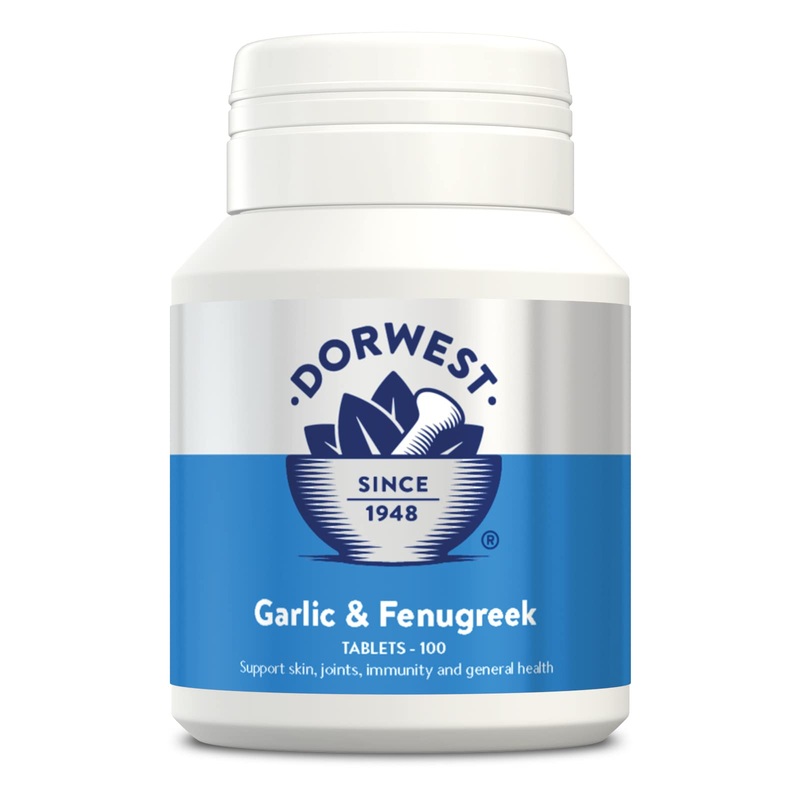 Garlic & Fenugreek Tablets For Dogs And Cats 100 Tablets 100 Count (Pack of 1) Single