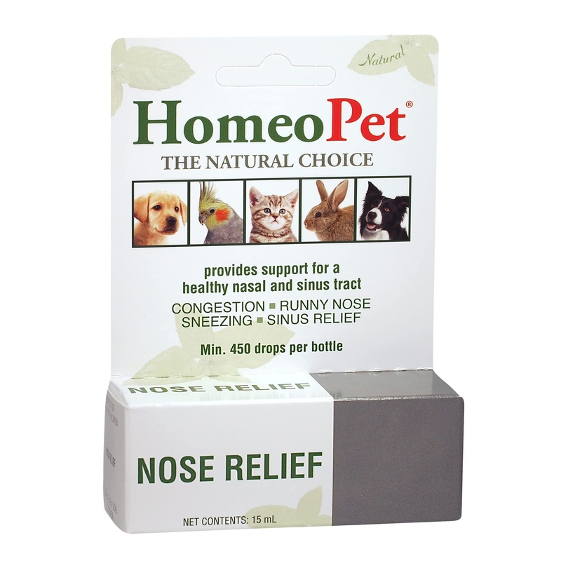 HomeoPet Nose Relief, Natural Sinus Relief for Pets, 15 Milliliters 15ml