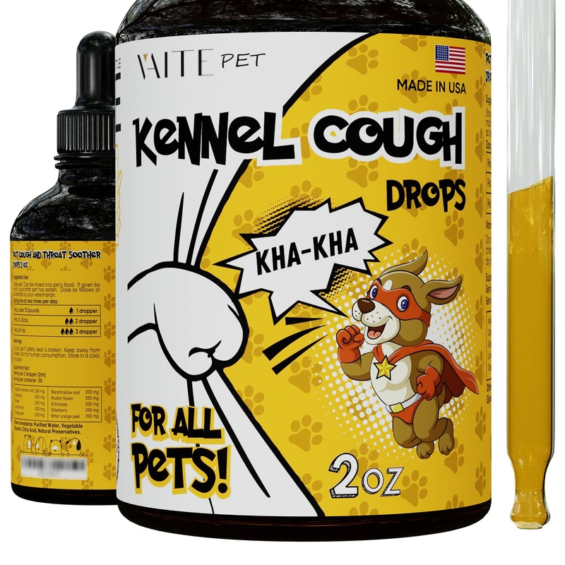 Kennel Cough Drops for Dogs and Cats – Supplements for Health – Throat and Respiratory Support – Kennel Cough – Throat and Respiratory 2.01oz