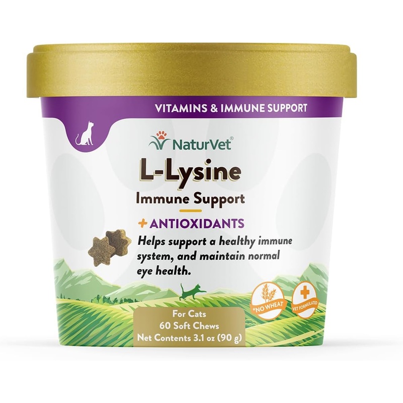 Lysine for Cats – L Lysine Powder Cat Supplements – 900mg, 200 Scoops – Llysine Kitten, Cat Immune System Support Supplement for Cold, Sneezing, Eye Health, Upper Respiratory Infection Treatment, USA