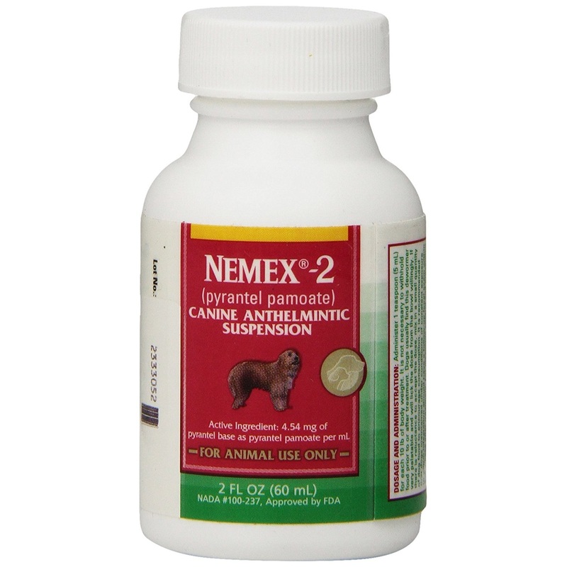 Pfizer Nemex 2 – Puppy Wormer (Pyrantel Pamoate) 2oz 60ml