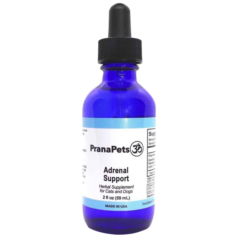 Prana Pets Adrenal Support Naturally Relieves Symptoms of Cushings Disease in Dogs | Licorice Free Herbal Formula Safely Promotes Healthy Adrenal Function and Overall Wellbeing 1 Pack