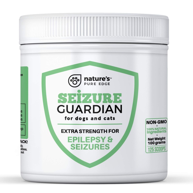 Seizure Support and Calming Aid for Dogs and Cats – All Natural Epilepsy and Seizure Aid. Hemp, Ashwagandha, Blue Vervain, Valerian, L-tryptophan, L-Taurine, Chamomile, Milk Thistle, Turmeric.