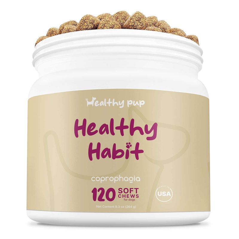 Stop Poop Eating for Dogs 120 Soft Chews – Dog No Scoot Coprophagia Stool Eating Deterrent with Bad Breath Remover and Digestive Enzymes for Gut Health and Nutrient Absorption
