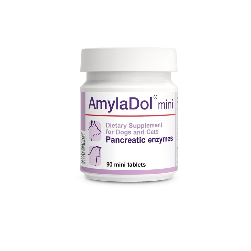 AmylaDol 90 mini tablets Pancreatic/Digestive Enzymes For Cats & Small Dog Breeds