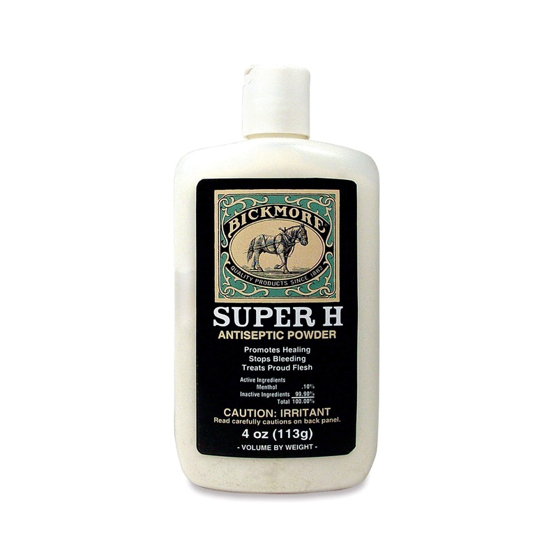 Bickmore Super H Antiseptic Powder for Horses – Quick Healing, Stops Bleeding, Treats Proud Flesh