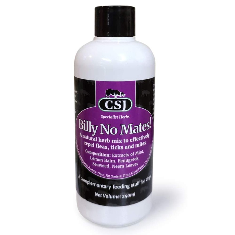 Billy No Mates – A Herbal Supplement to NATURALLY & Effectively repel Fleas, Ticks and Mites