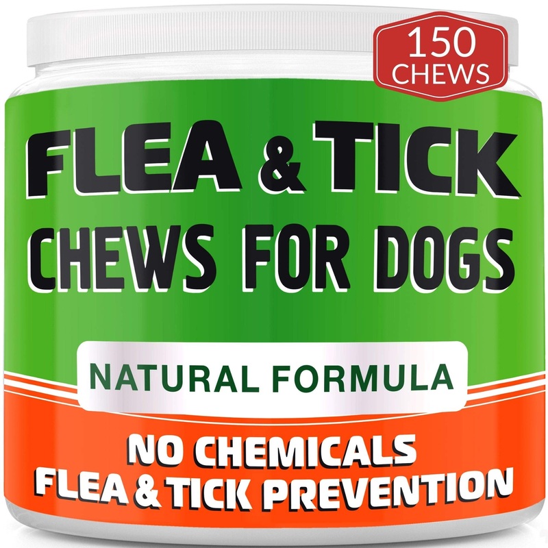 Chewable Flea and Tick Treats for Dogs – Made in USA – Flea and Tick Chews – Bacon Flavor