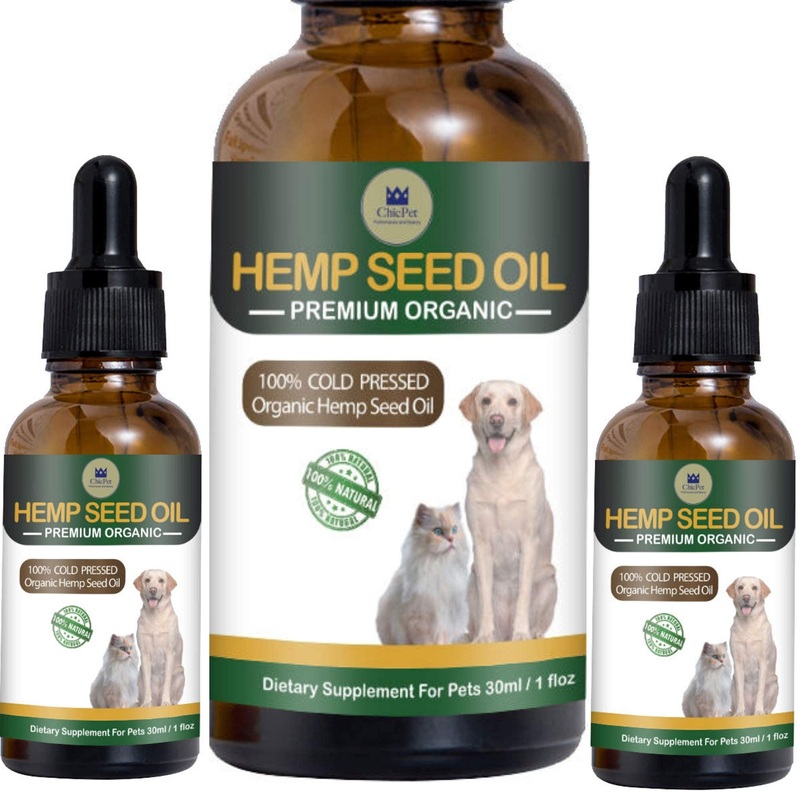 ChicPet UK Hemp Seed Oil for Dogs Cats Pets