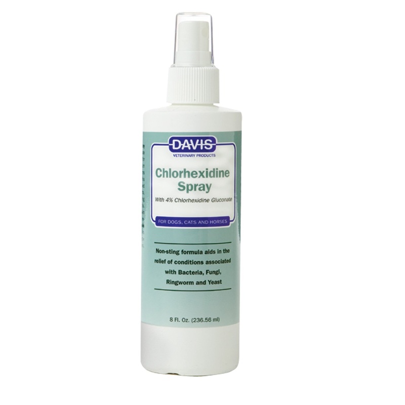 Davis Dog and Cat Chlorhexidine Spray, 4 Percent, 8-Ounce