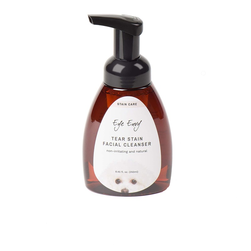 Eye Envy Tear Stain Facial Cleanser for Dogs and Cats | Washes Away Crusty Eye Debris, Eye Boogers and Eye Discharge | Tearless Foaming Formula | Treats The Cause of Staining | 100% Natural 8.45 Fl Oz (Pack of 1)