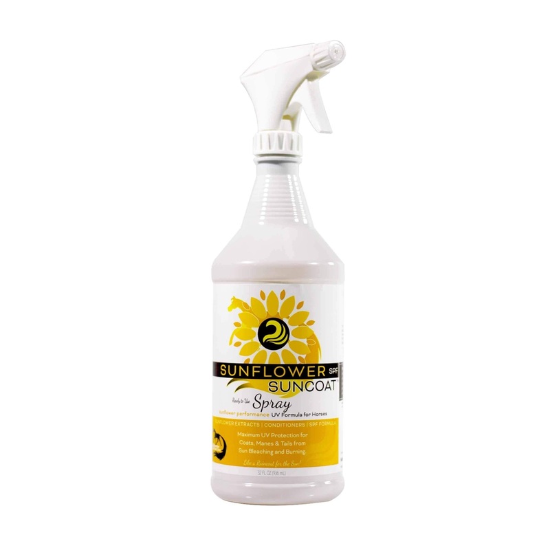 Healthy HairCare Sunflower Suncoat SPF Spray, 32 Ounces, for Horses