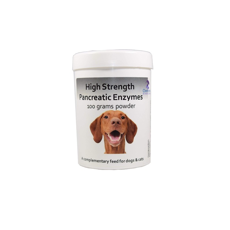 High Strength Pancreatic Digestive Enzyme Powder for Dogs & Cats – Amylase and Lipase Health Supplement for Dog & Cat | 100g Powder 100 g (Pack of 1)