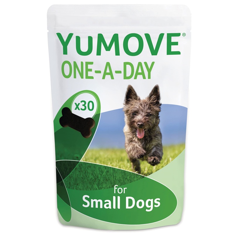 Lintbells | YuMOVE ONE-A-DAY Small Chewies For Dogs | Hip and Joint Supplement for Stiff Dogs | 30 Chews – 1 Month supply Small Dog