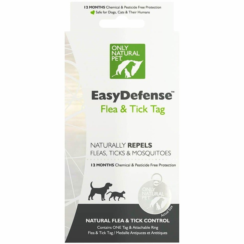 Only Natural Pet Easy Defense Flea & Tick Tag for Dogs & Cats – Single Tag