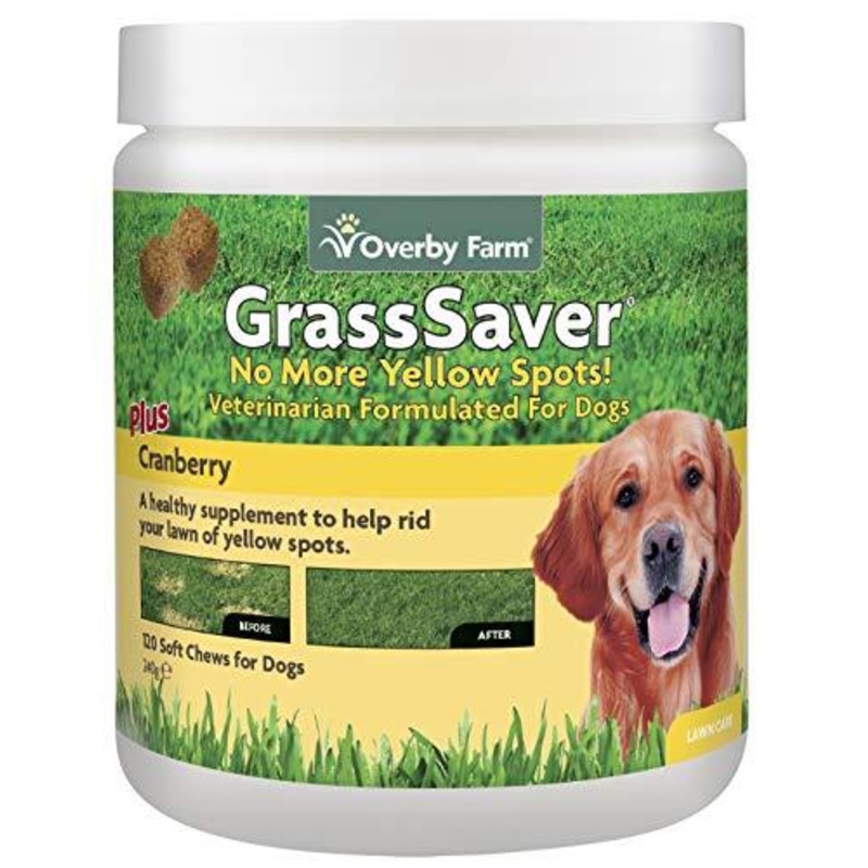 Overby Farm Grass Saver Soft Chews for Dogs, 120-Piece, 240 g