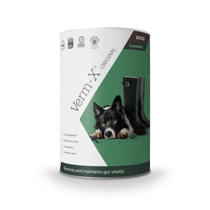 Verm-X – Herbal Crunchies for Dogs x 325 Gm Tube
