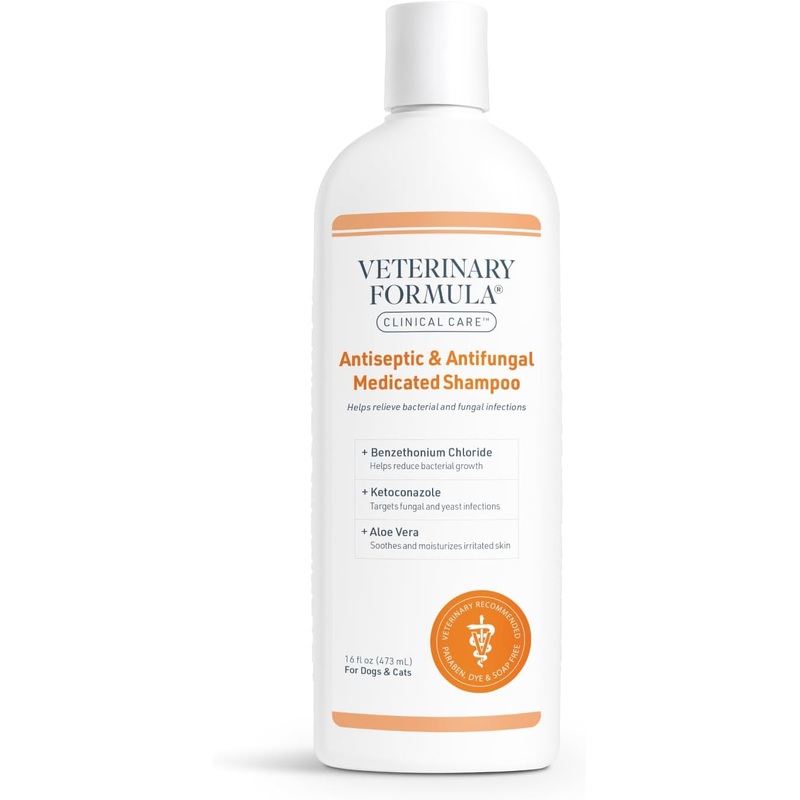 Veterinary Formula Clinical Care Antiseptic and Antifungal Spray/Shampoo for Dogs and Cats 16 oz Shampoo