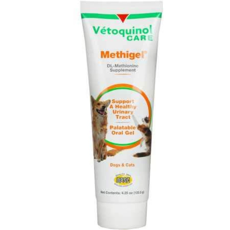 Vetoquinol Methigel Urinary Acidifier to Promote Urinary and Bladder Health for Dogs & Cats 4.25 oz