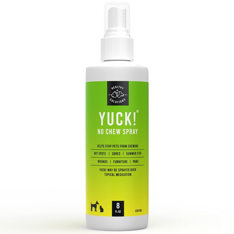 Bitter Spray for Dogs – No Chew Spray – Best No Bite Spray for Dog, Puppies, & Cats – Stop Pets from Chewing on Furniture, Paw, Wounds & More – Water Based Formula Does Not Sting or Stain