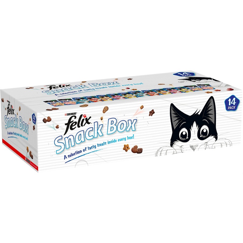 Felix Cat Treats Mixed Snack Box, 765 g, Pack of 14