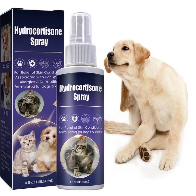 Inscape Data Hot Spot Treatment for Dogs, Itch Relief Spray for Dogs & Cats – Relieves Hot Spots, Rash & Itchy Skin – No-Sting Formula Blue