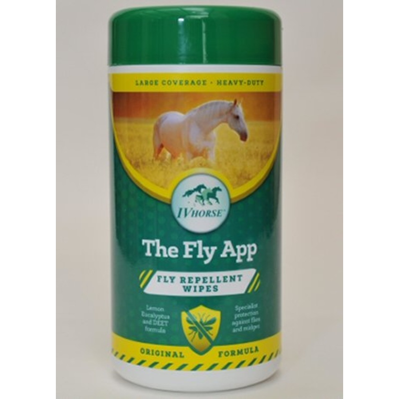 IV Horse The Fly App Fly Repellent Heavy Duty Wipes