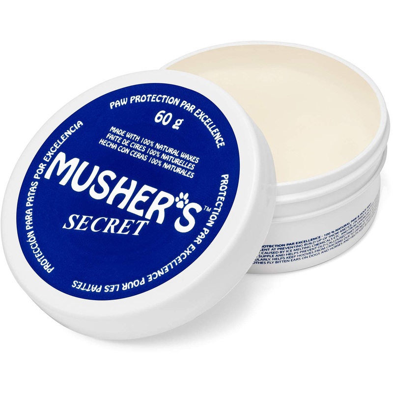 Musher’s Secret Dog Paw Wax 60 g (2.1 oz) – Moisturizing Dog Paw Balm that Creates an Invisible Barrier That Protects and Heals Dry Cracked Paws – All-Natural with Vitamin E and Food-Grade Ingredients 2.1 Ounce (Pack of 1)