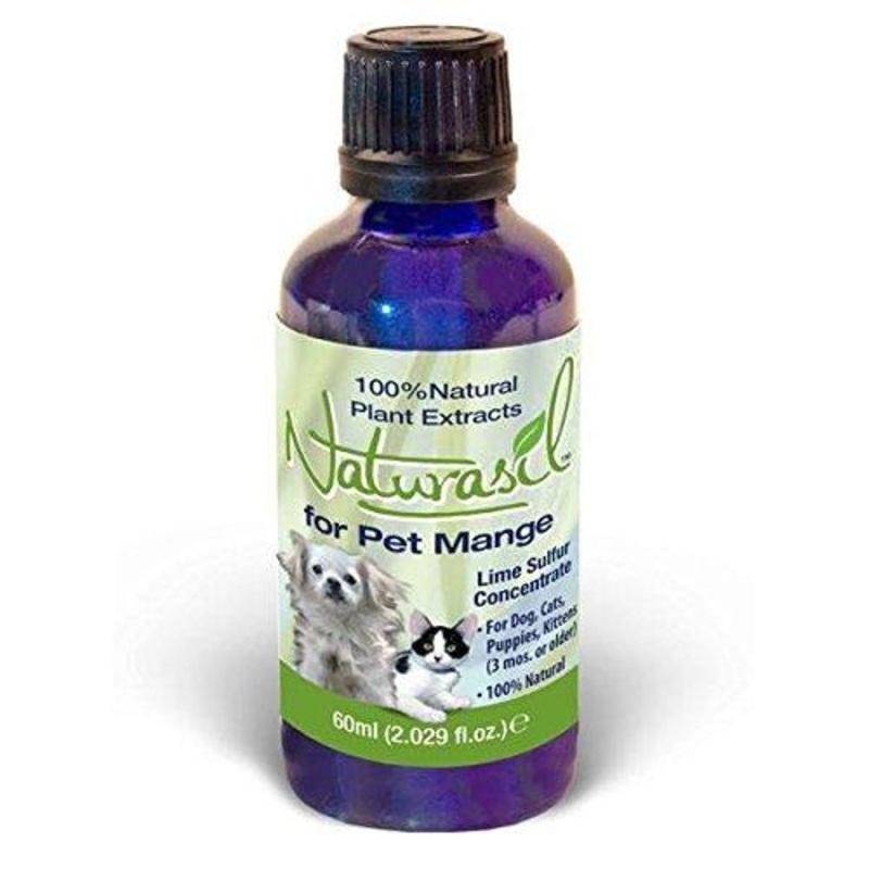 Naturasil Pet Mange Treatment for Sarcoptic and Demodectic Mange, 60 ml