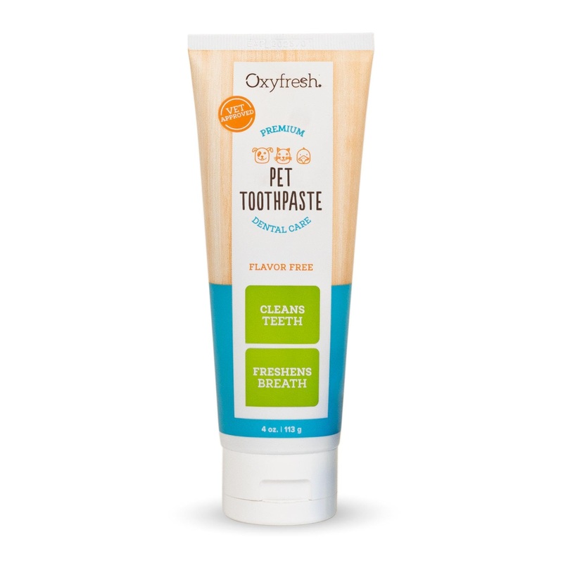 Oxyfresh Premium Dog Toothpaste  Best Dog Teeth Cleaning & Dog Plaque and Tartar Fighter  Safe for Cat Toothpaste Too  Vet Formulated Pet Toothpaste, 4oz
