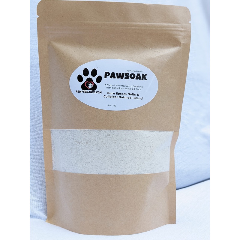 PawSoak by RemysBrands Epsom Salts & Colloidal Oatmeal Bath Blend for Dogs and Cats