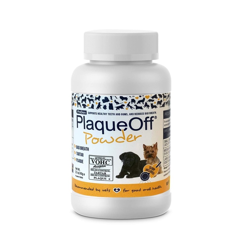 ProDen PlaqueOff Powder  Supports Normal, Healthy Teeth, Gums, and Breath Odor in Pets  60 g